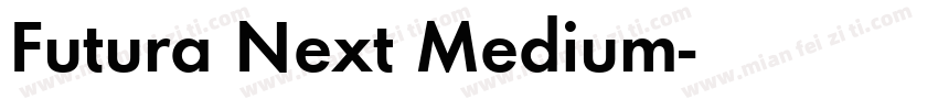Futura Next Medium字体转换